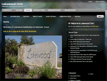 Tablet Screenshot of lakewoodcivic.org